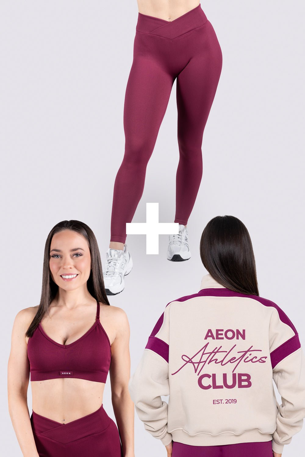 EMPOWER BUNDLE - BERRY (3 - PIECE) - Aeon Athletics