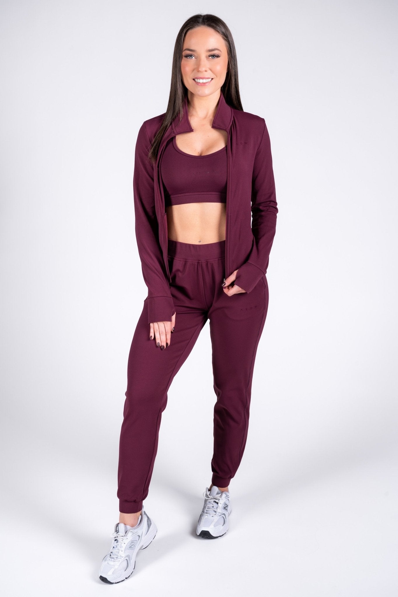 SECOND SKIN TRACKSUIT BUNDLE - BURGUNDY (2 - PIECE) - Aeon Athletics