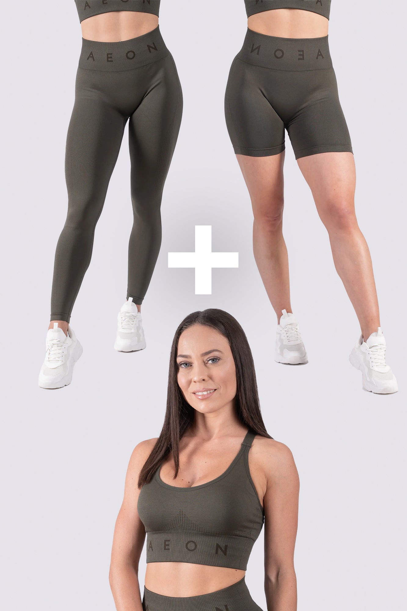 ELEVATE SET - OLIVE (3- KUSY)