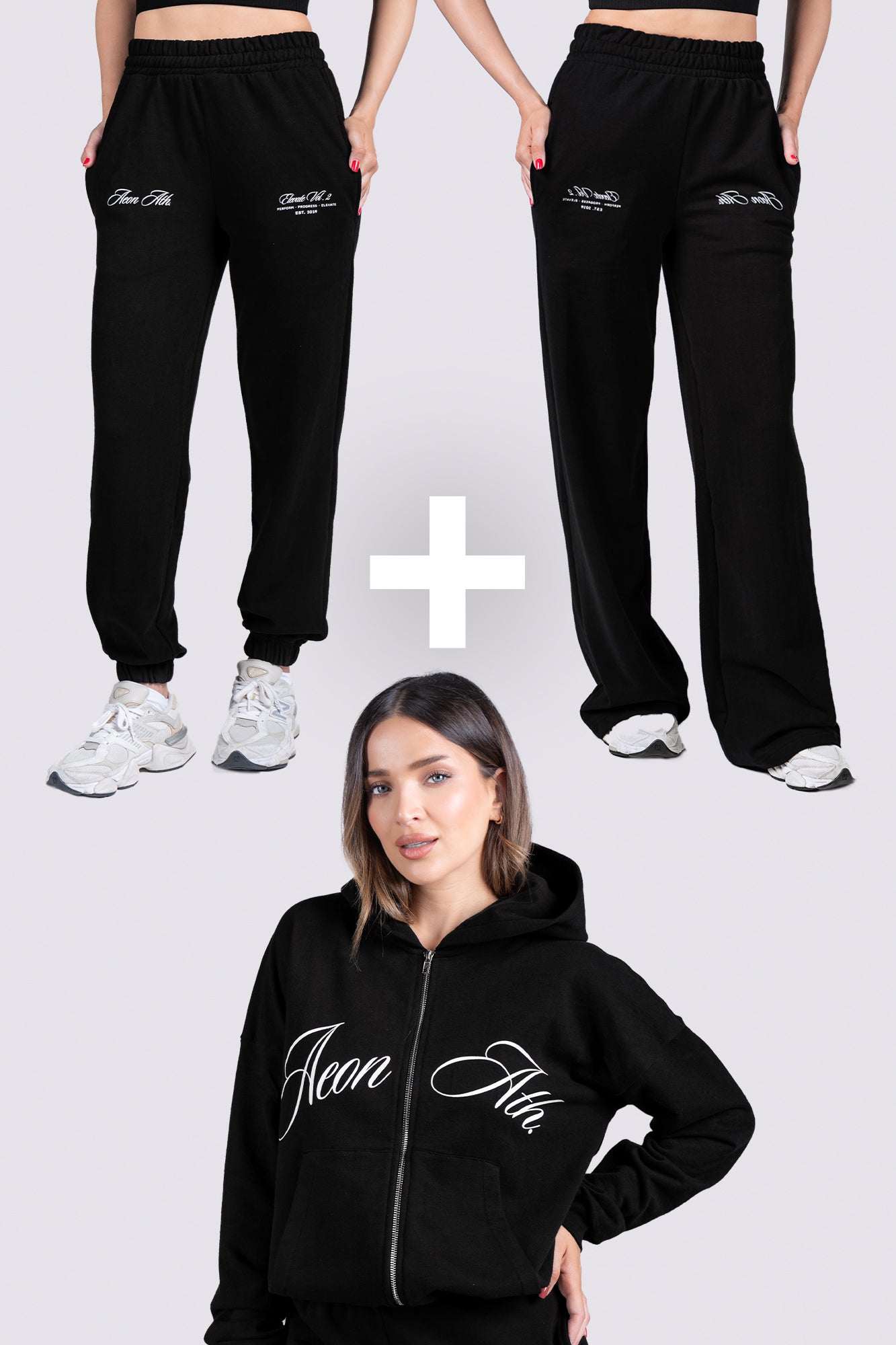 ELEVATE TEPLÁKOVÁ SÚPRAVA - BLACK (3-KUSY)