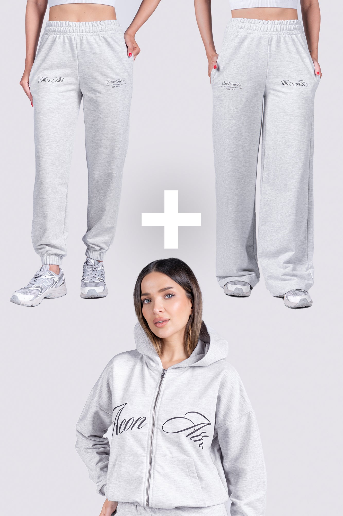 ELEVATE TEPLÁKOVÁ SÚPRAVA - HEATHER GREY (3-KUSY)