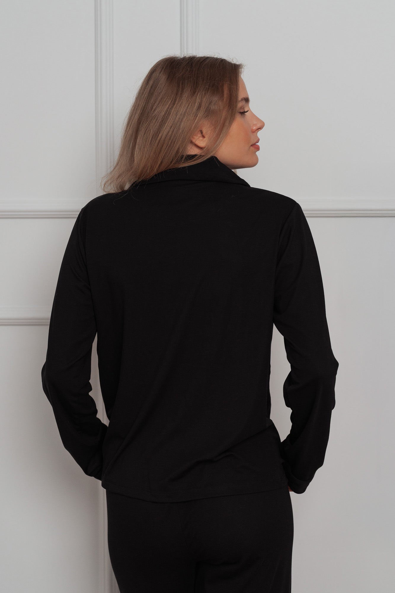 EASE PYŽAMO SÚPRAVA - BLACK (2-KUSY)