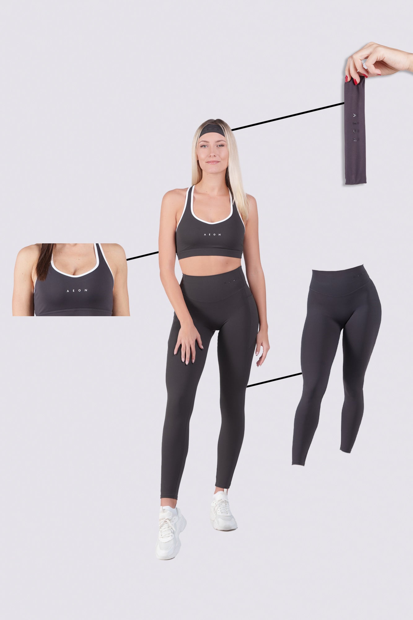 SECOND SKIN BUNDLE - GRAPHITE (3 - PIECE) - Aeon Athletics