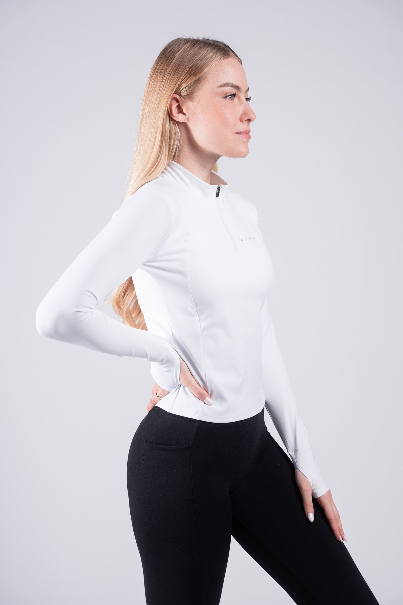 SECOND SKIN HALF ZIP TEE - Aeon Athletics